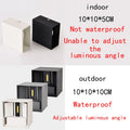 6W/12W LED Wall Light Outdoor Waterproof IP65 Porch Garden Wall Lamp & Indoor Bedroom Bedside Decoration Lighting Lamp Aluminum