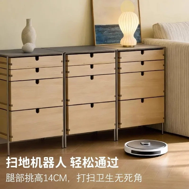 Medieval style living room combination storage cabinet, locker, solid wood