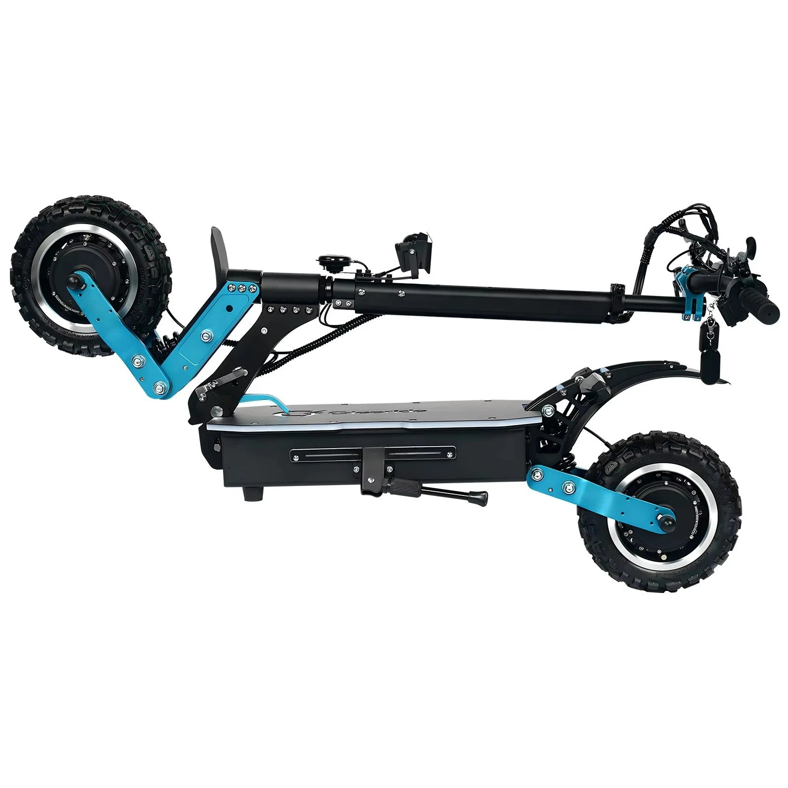6000-watt off-road two-wheel electric scooter Dual motor lithium battery Digital folding 150kg European warehouse inventory