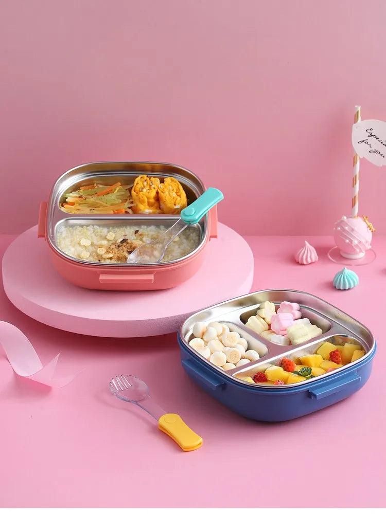 304 Portable Stainless Steel Lunch Box Baby Child Student Outdoor Camping Picnic Food Container Bento Box Outing Tableware
