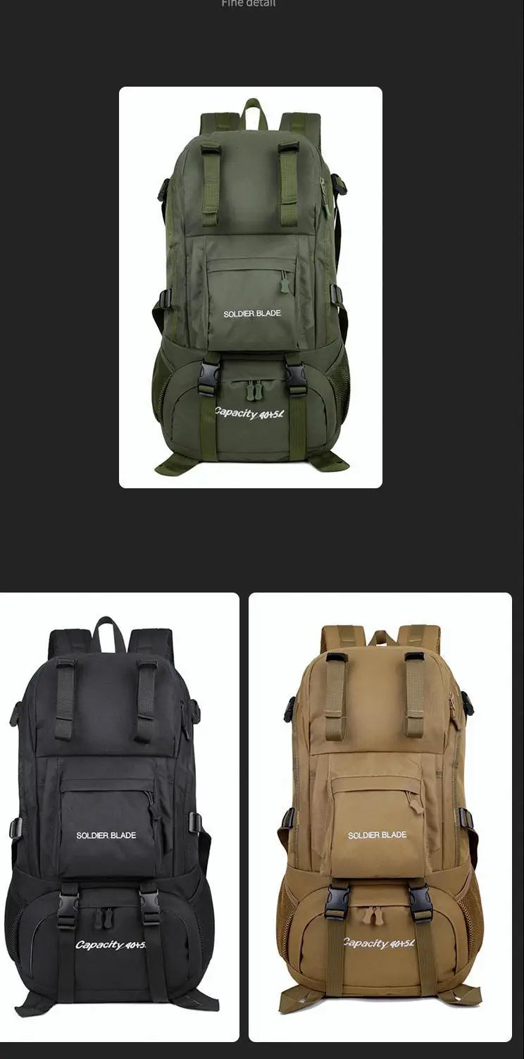 New Hiking Mountaineering Bag 50l Large Capacity Waterproof Ultra Light Outdoor Sports Backpack For Men