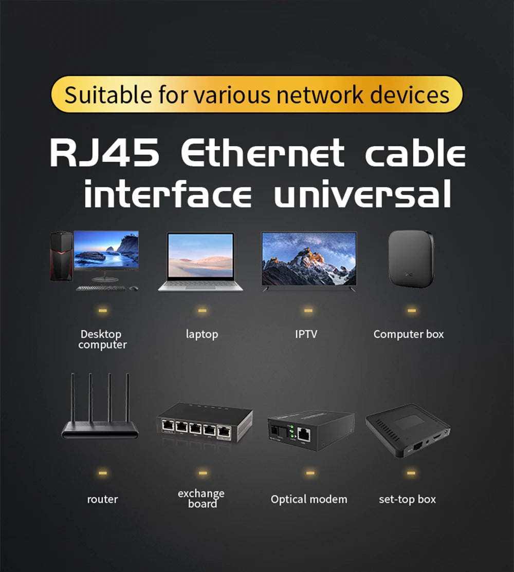 Super Speed RJ45 Network Cable Cat8 Cat7 Cat6A Ethernet Cable 40Gbps 2000MHz Laptop Internet LAN Cable for PS4 Wifi Router