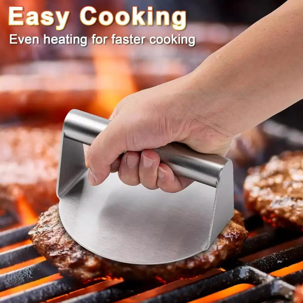 Hamburger Meat Press Mold Stainless Steel Smash Burger Press Patties Maker Meat Masher Deli Meats Tool Kitchen Gadgets Accessori
