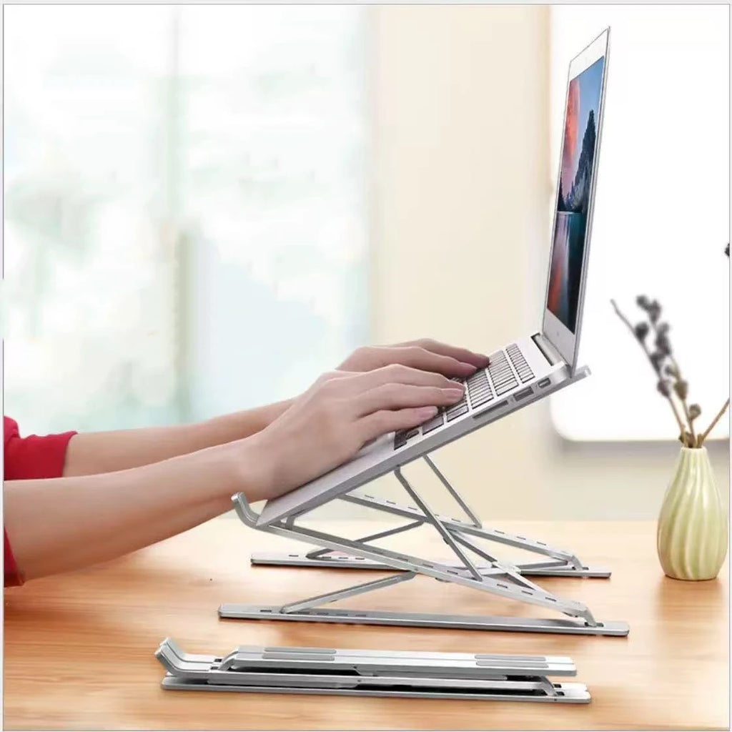 Macbook Laptop Stand Folding Adjustable Aluminum Computer Pc Tablet Stand Notebook Tablelaptop Holder Heat Dissipation