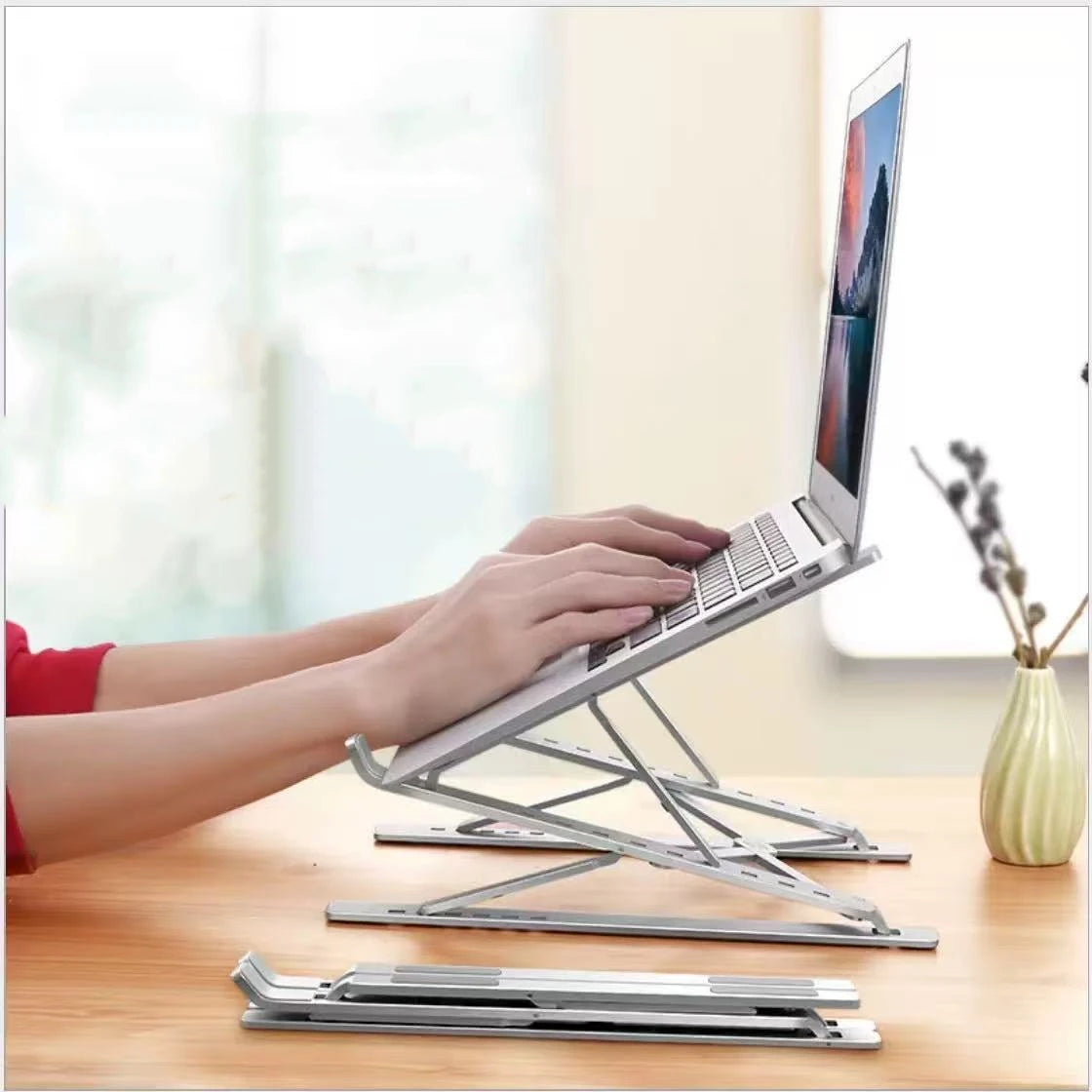 Macbook Laptop Stand Folding Adjustable Aluminum Computer Pc Tablet Stand Notebook Tablelaptop Holder Heat Dissipation