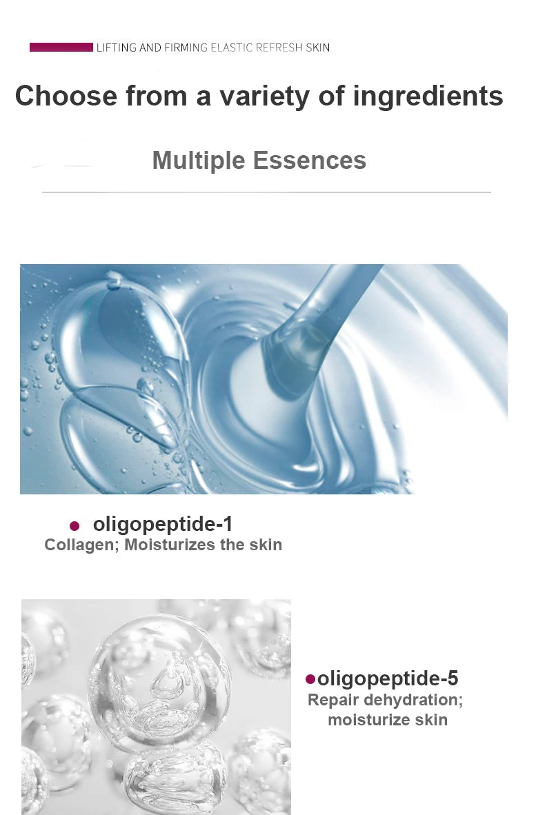 Korea Miracle Face Mask Peptide Essence Face Lifting Firming Hyaluronic Acid Fine Lines Moisturising SPA Skin Care Beauty