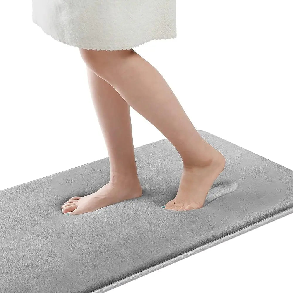 Super Absorbent Floor Mat Coral Velvet Bathroom Mat Anti Slip Door Mat Bathtub Beside Carpet Laundry Room Home Decoration
