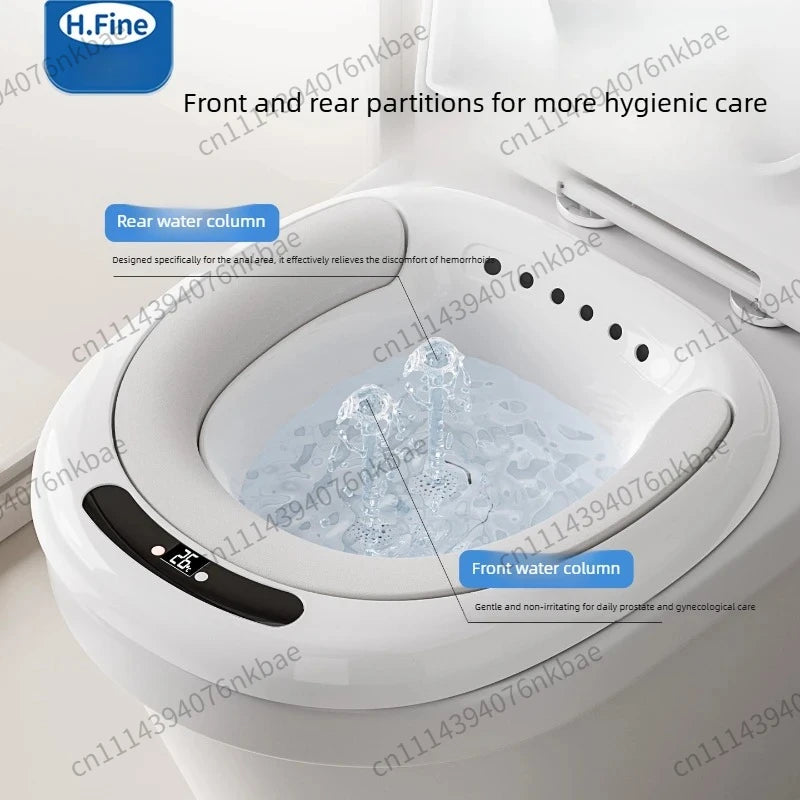 Electric Hands-Free Sitz Bath Clinical Grade Antibacterial Detachable Bidet Basin for Postpartum Herbal Steaming