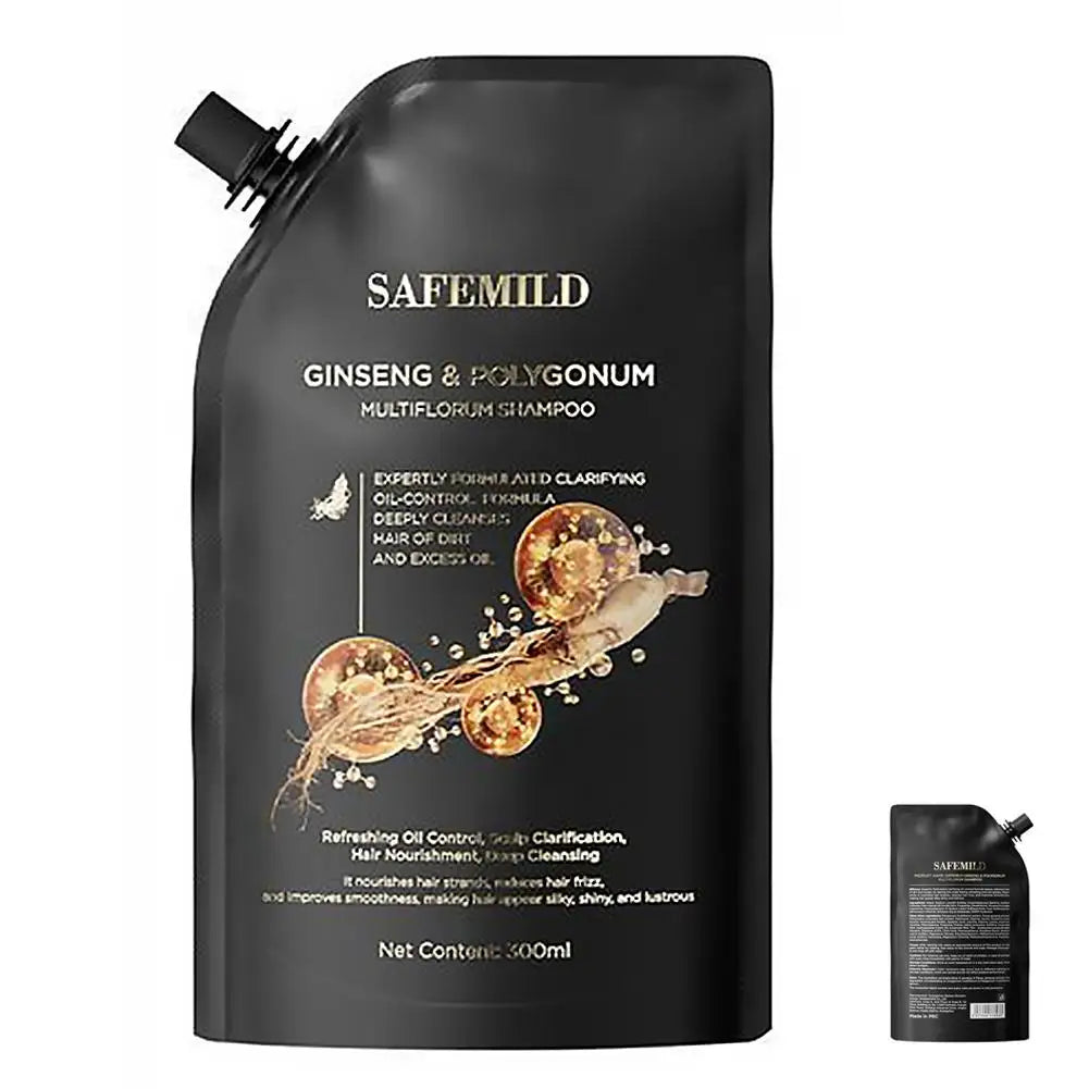 Ginseng & Polygonum Multiflorum Shampoo Hair Growth Shampoo Deep Cleaning Nourishing Smoothing Repairing Dry Damaged Hair Care