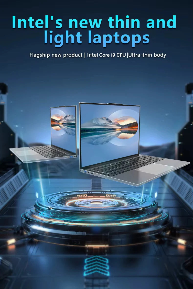 2026 Intel Core I9-9900/i3-6100 15.6' Laptop 16GB RAM 1/2TB SSD Windows 11 Pro Fingerprint Unlock Office Game Backlight Laptop