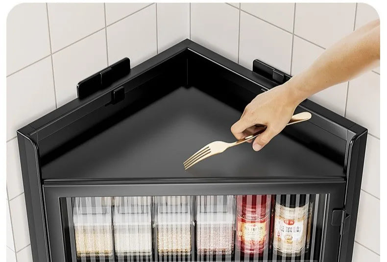 Corner Organizer Shelf Kitchen Angle Shelves Aesthetic Wall Storage Rack Multifunctional Floating Racks Kitchen Organization