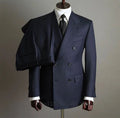2PCS Blazer Pants Fashion Solid Color Mens Office Business Double breasted Suit Groom Wedding Dress Host Groom Dress Host Tuxedo