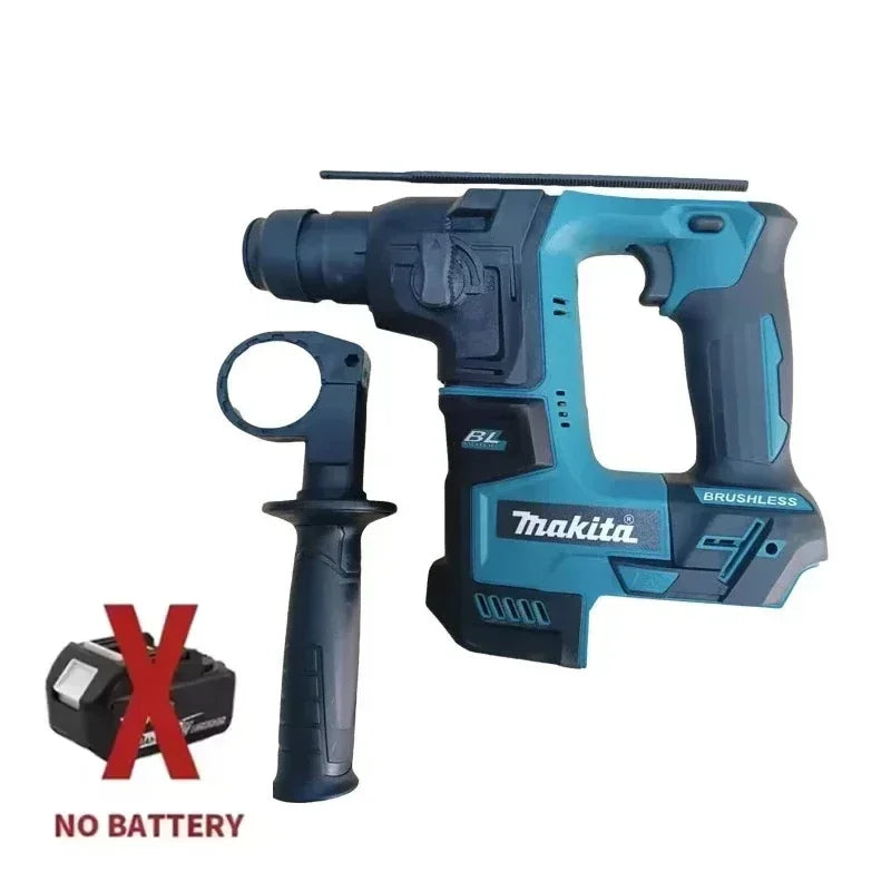 Makita Cordless Power Tool Set: Cordless Rotary Hammer, Rivet Gun, 12V Mini Angle Grinder, Cordless Saw, Air Inflator