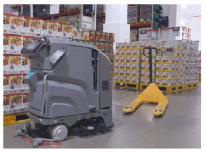 【Hot】Heavy  Autonomous Industrial  Floor Scrubber Commercial Walk-In Marble Cleaning hine Hotels Commercial Resident