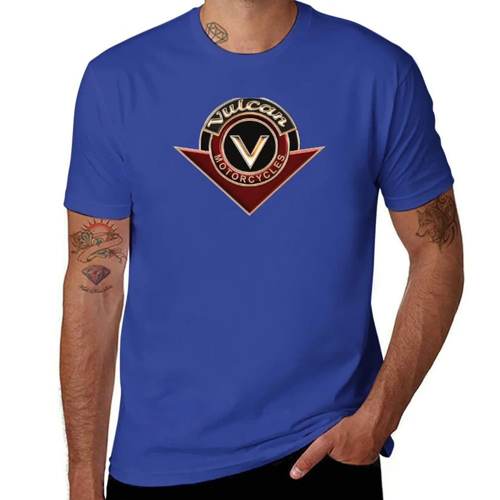 Vulcan VN Motorcycles Logo 2 Copper 3D T-Shirt customs quick-drying animal prinfor boys Blouse funny t shirts for men