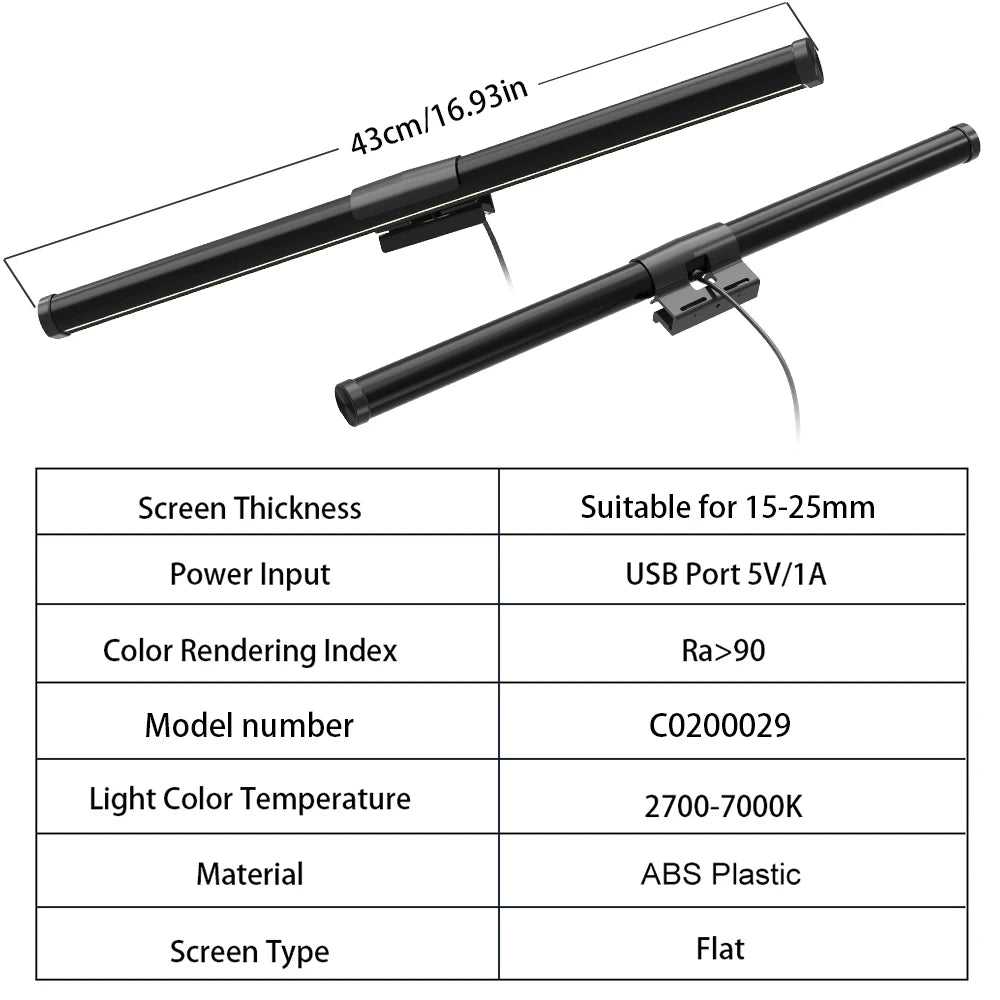 Smart RGB Monitor Light Bar Led Lights Wifi Dimmable Setup Gaming Room Decor Lightbar PC Screen Hanging Remote Control Desk Lamp