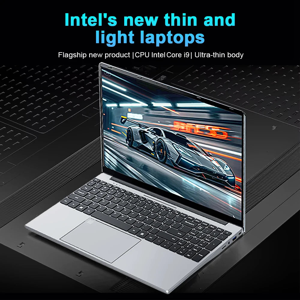 2026 15.6' Intel Core I9 9900U Laptop Computer PC Windows 11 Pro 16GB RAM 1TB 2TB SSD Laptops Office Fingerprint Unlock Game PC
