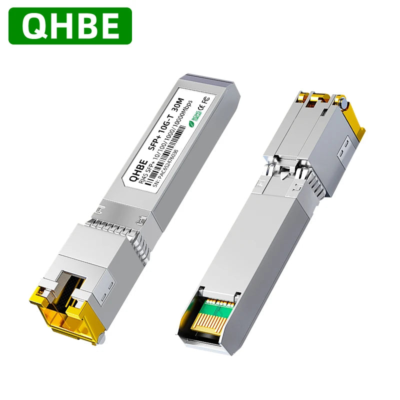 Adaptive Rate RJ45 SFP Module For Mikrotik/Cisco 10GBase-T RJ45 SFP+ Module For Switch/Routers 1000BASE-T Copper SFP Transceiver