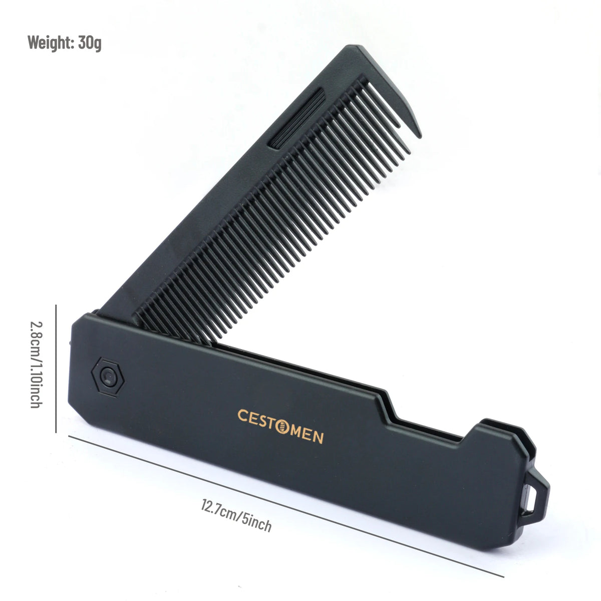 New 1/2/3 in 1 Pocket Folding Combs Plastic Wide Tooth Oil Head Comb Beard Combing Barber Clipper Comb Salon Hair Styling Tools