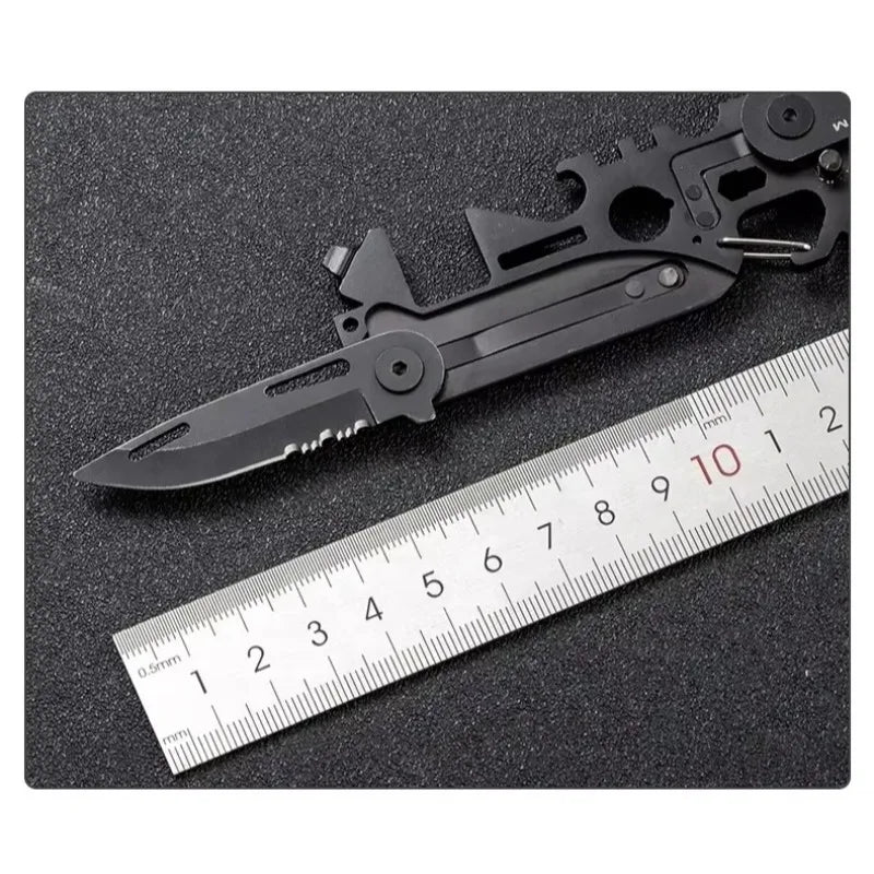 Multifunctional EDC Tool Card Folding Scissor Knife Outdoor Camping Gear