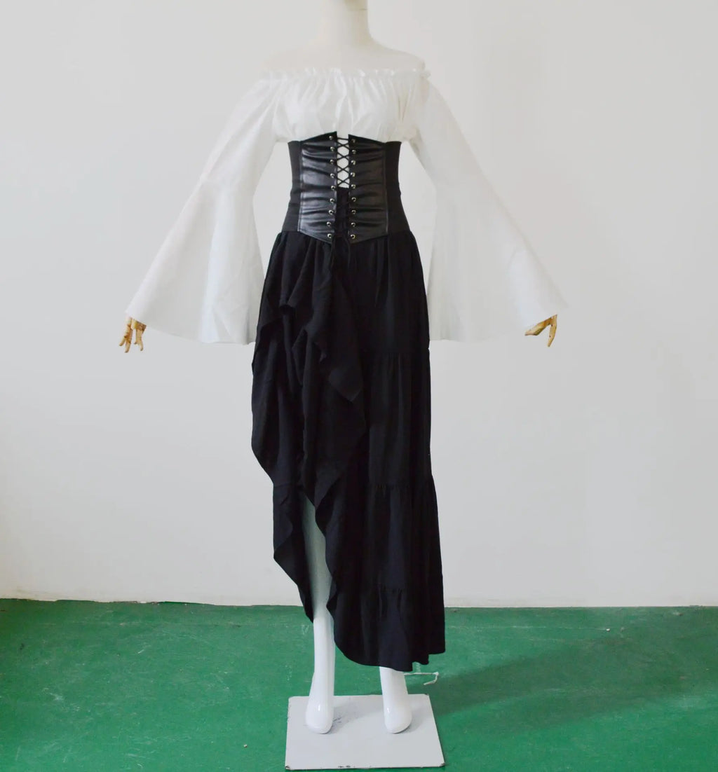 2025 New Party Long-sleeved Dress Women's Renaissance Medieval Clothing European and American