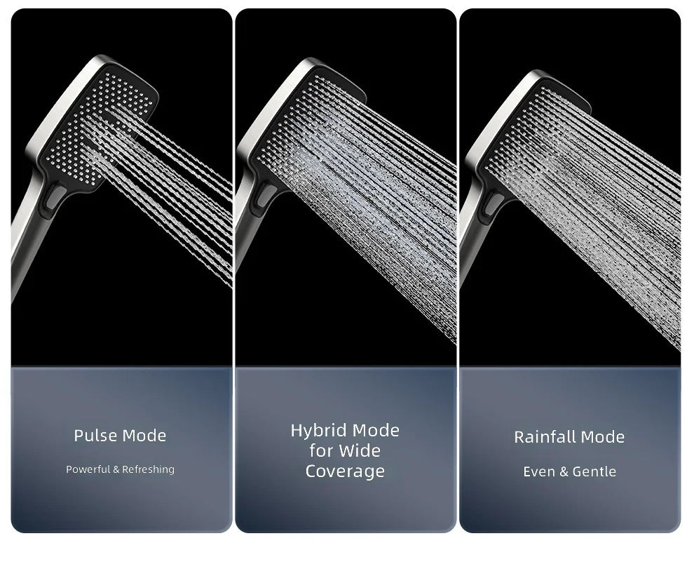 Shower Set, Thermostatic LED Display, Piano Key Pressurized Nozzle, Bathroom Home Decor, Water Saving Faucet System