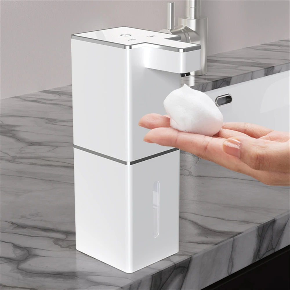 Automatic Inductive Soap Dispenser Foam Washing Dispensers 400ML Smart Hand Washing Soap Distributor PX5 Waterproof White Black