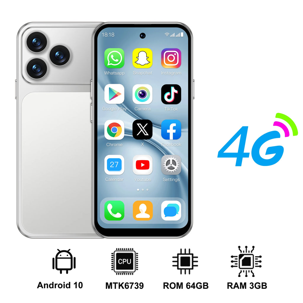 SERVO S45 PRO 4G LTE Mini Smartphone 4.5" Screen Android10.0 OS 3GB+64GB WiFi Hotspot 2MP Camera 2 SIM Card Pocket Smart Phones
