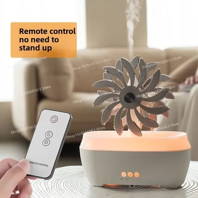 New product, windmill, aromatherapy machine, desktop, essential oil diffuser, water drop humidifier, household, heavy fog