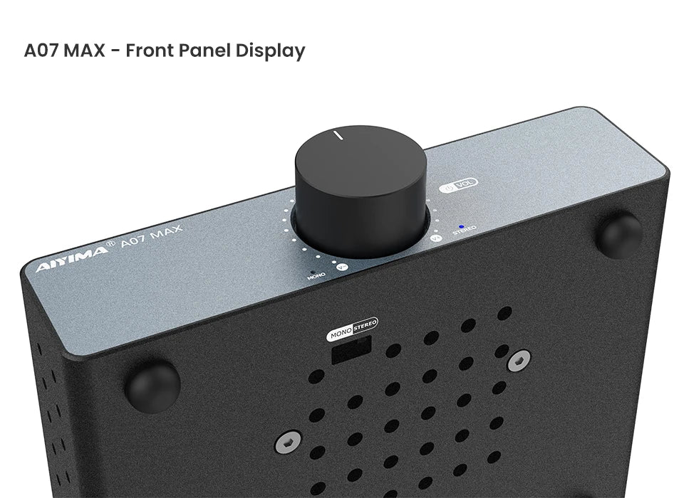 AIYIMA A07 MAX Amplifier Home Audio 300W X2 TPA3255 Class D Power Speaker Amp 2 Channel Bridgeable Mono 600 W Stereo Amplifier