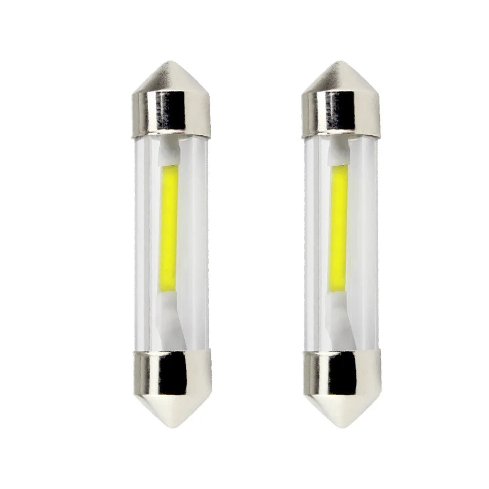 2PCS/4PCS 31 36 39 41mm Sv8.5 C5w C10w Led White Festoon Led Car Light Cob Interior Lighting Reading Signal Lamp Bulb 12V