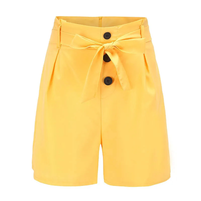 2026 Fashionable slim fit sexy high waisted belt shorts