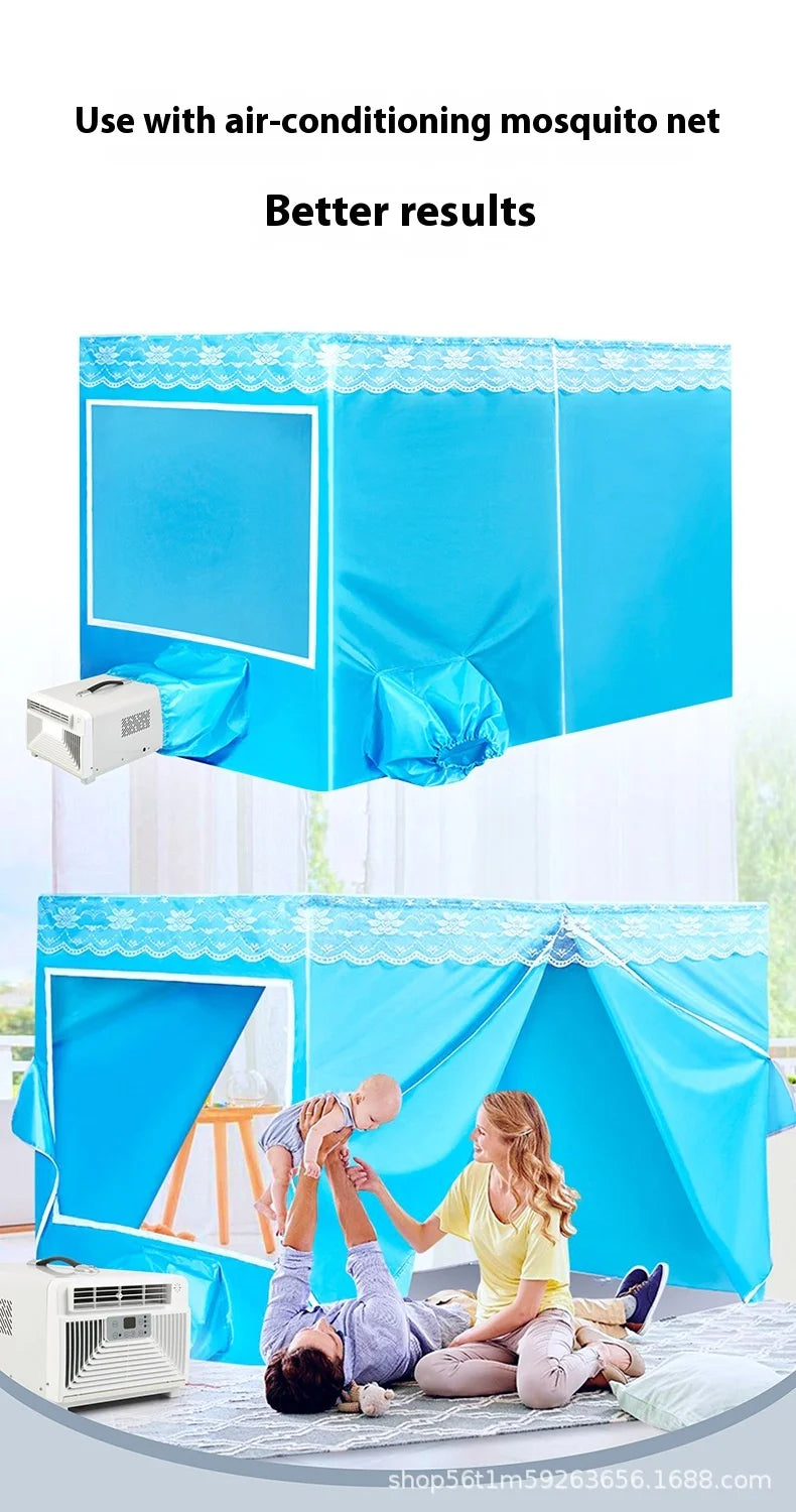 Portable Camping Tent Air Conditioner Low Noise Mini Air Conditioning For Bedroom Motorhome Camper Van Truck 110V-220V