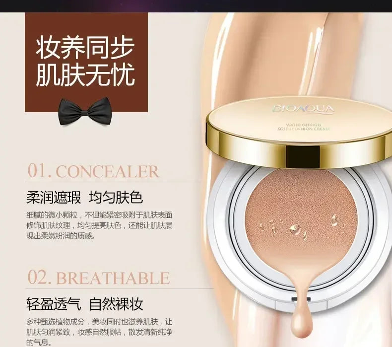 BB Air Cushion Foundation CC Cream Concealer Whitening Long Lasting Waterproof Moisturize Brighten Oil-control Makeup Cosmetics