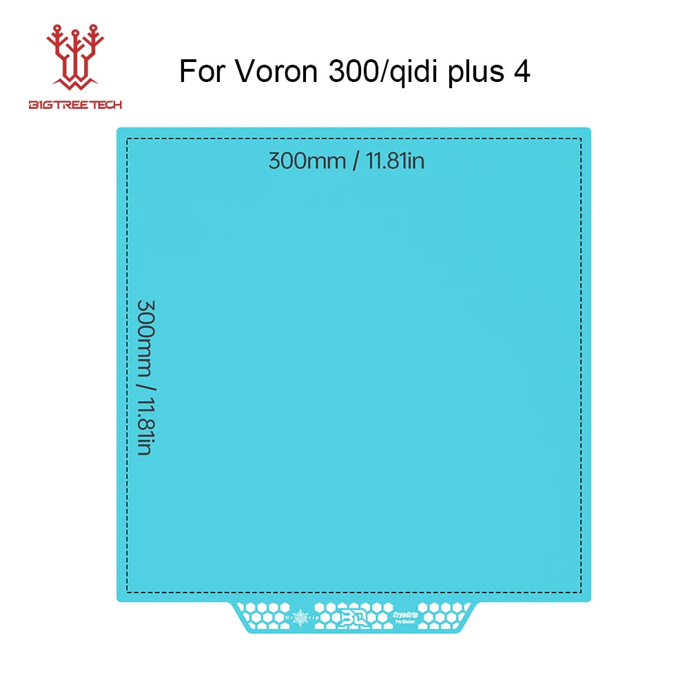 BIQU Panda Build Plate CryoGrip Pro Coating No Clog Spring Steel Double-sided for BambuLab Voron Kobra Adventurer 5M 3D Printer