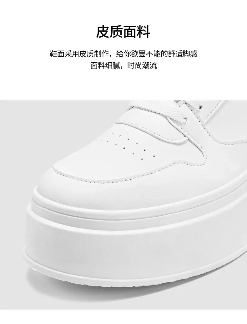 Men Casual Sneakers Platform Ankle Boots High-top Thick Bottom Sneakers Male Outdoor Basketball Shoes Sport Trainers 2025