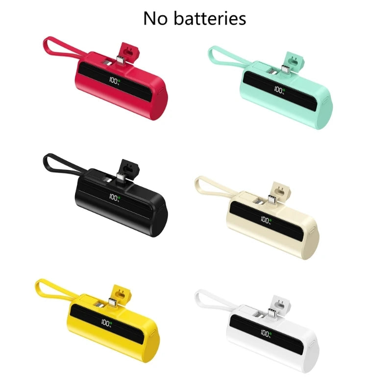 Portable TypeC Power Bank Case Quick 22.5W Charging Power Bank Shell 1 Slot 18650 Battery Power Bank Case(Not Include Battery)