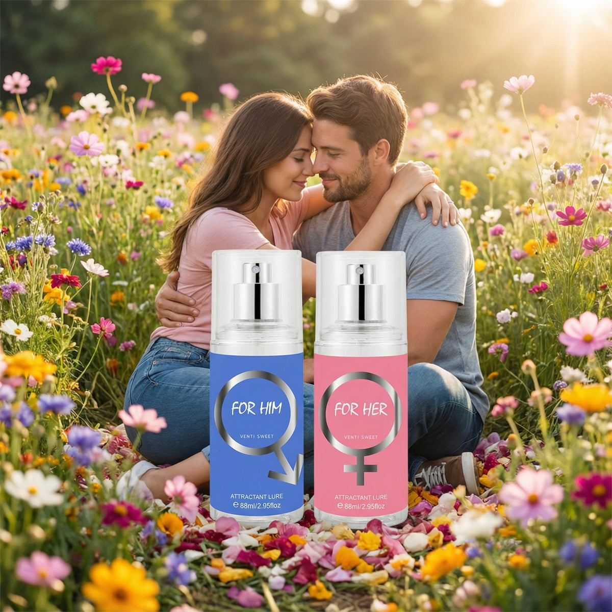 Couple's Light Fragrance, Floral and Fruity Notes, Long-Lasting Fragrance, Elegant Light Fragrance, Ideal Gift for Lovers