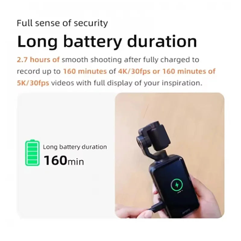 4K Ultra HD Waterproof Action Camera 270° Rotatable Wifi Cam Handheld with Waterproof Case Vlog Bicycle Portable Sport Camcorder
