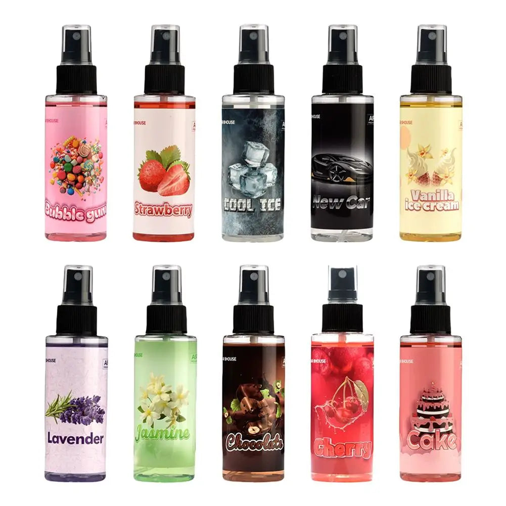Car Air Freshener Spray Car Fragrance Long-Lasting Light Strawberry cake Scent Fresh Perfume Car Interior Deodorant Spray