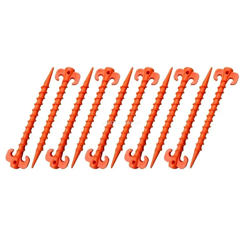 10Pcs Camping Tent Stakes Tent Heavy Duty Tent Nails Plastic Screw Tent Pegs for Fixing Camping Tent Rain Tarps Outdoors