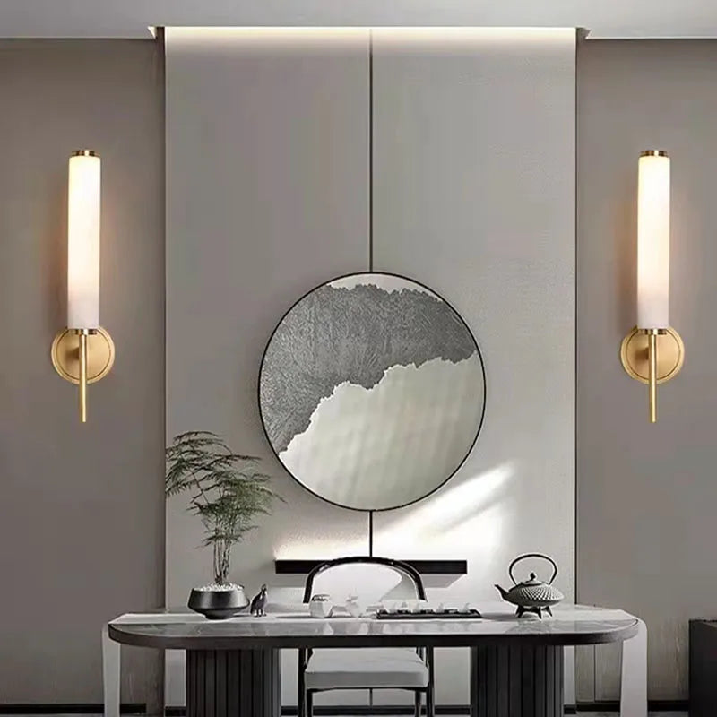 LED Interior Wall Lights Sconces Copper Room Decoration Wall Night Lamp Indoor Fixture Bedroom Home Dining Table Light Lustre