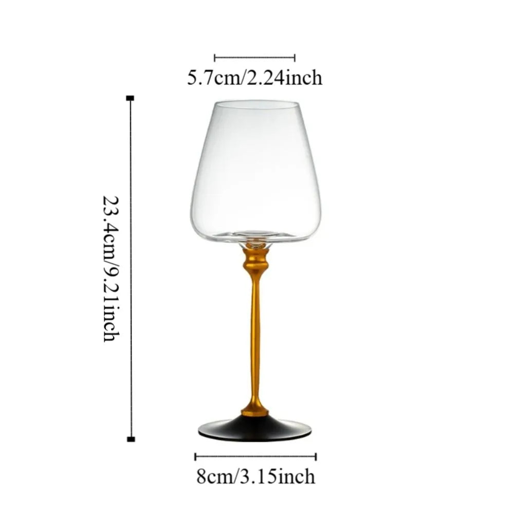 Unique Clear Rotating Glass Wine Glasses 500ml Thickened Base Crystal Goblet Ergonomic Holder Wine Decanter Glass Cup Whiskey