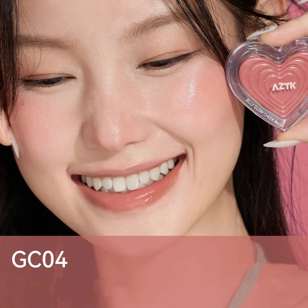 AZTK Blusher Color Face Makeup Rendering Blush Cream Moisturizer Long Lasting Beauty Expands Cheek Tint Makeup Cosmetics