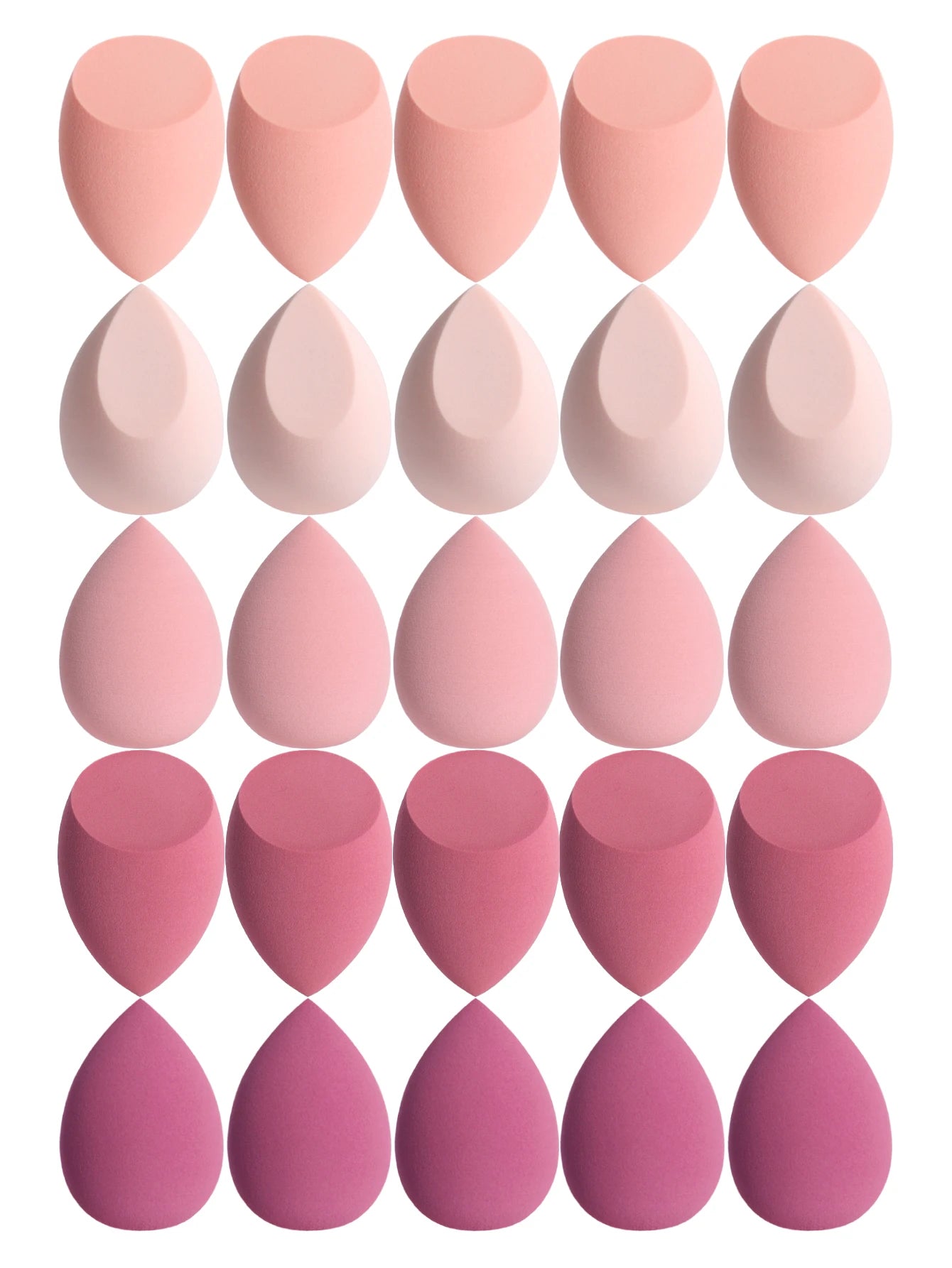 25 Beauty Eggs (Makeup Sponges), Foundation Makeup Mixed Beauty Sponges, Flawless Application for Liquid, Cream and Powder, Multi-Color Makeup