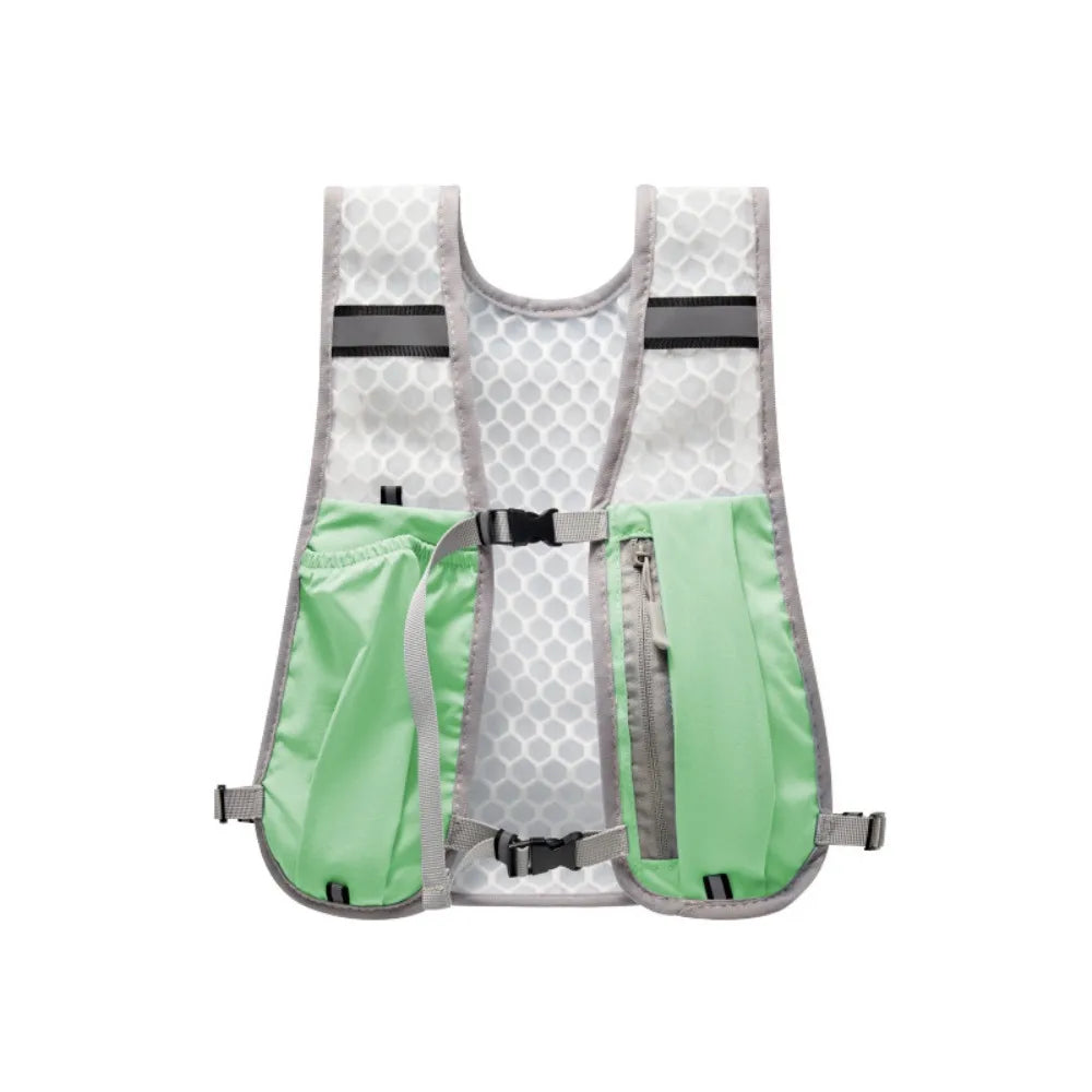 New Running Water Bottle Storage Vest Lightweight Running Vest Reflective Hydration Water Chest Pack With Phone Holder