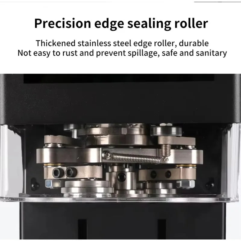 Newly Upgrade High Efficiency Can Sealing Machine Beverage Coffee Juice Soda PET Aluminum Can Lid Sealing Machine