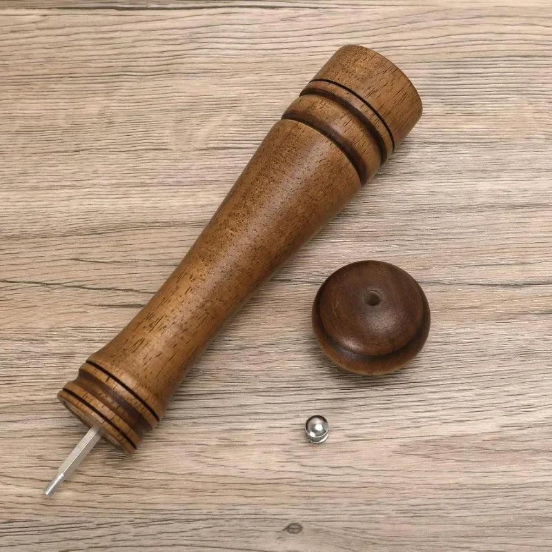 Wood Pepper Grinder,  Salt Mill Pepper Grinder, Salt Shakers with Adjustable Ceramic Rotor Wood Pepper Grinder for Your Kitchen