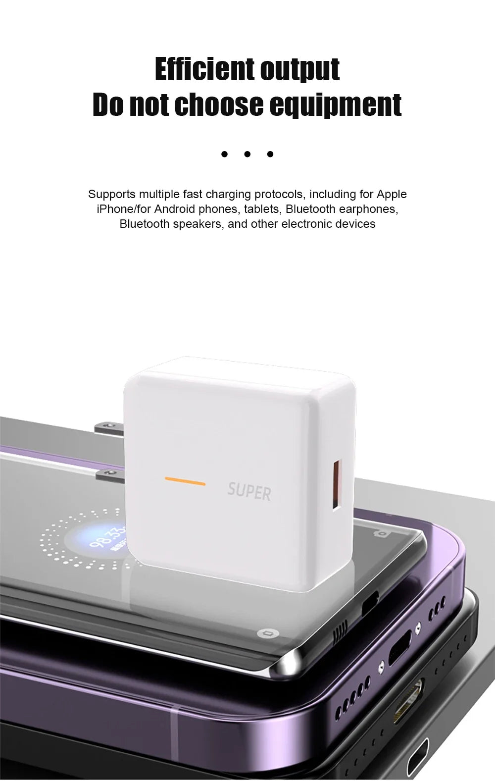 PD 65W Super VOOC2.0 USB Fast Charger For OPPO Reno 11 10 12 Pro Find X8 X7 X6 Ace3 EU US Quick Charge Adapter Phone Accessories
