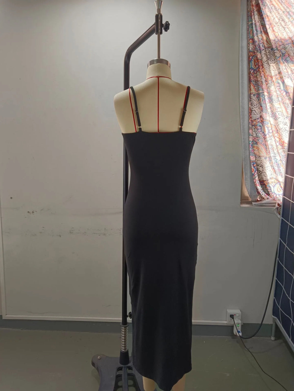 Elegant Women's Sleeveless Spaghetti Strap Long Leopard Print High Slit Backless Ruched Dress for Party Sexy Evening Clothes